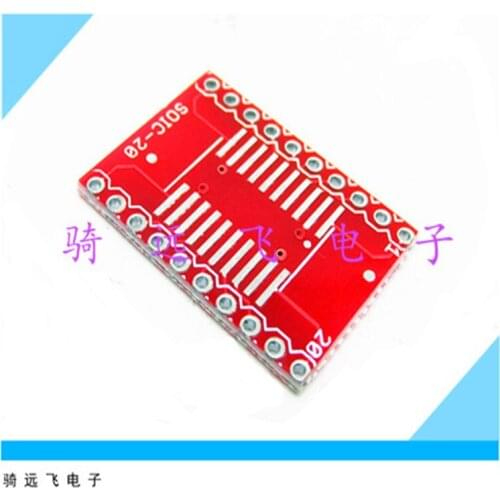 Chip adapter board SOP20 SMD to in-line DIP 1.27mm SMD to in-line 2.54MM adapter board