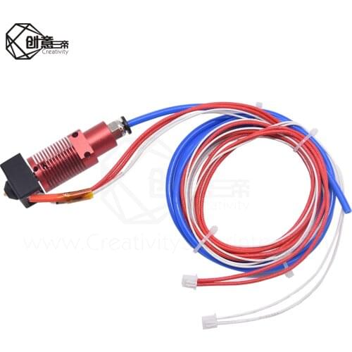 CR10 Plus Pro 12V/24V Extruder Hotend Nozzle Kit Aluminum Block with Heater Thermistor for Ender-3 CR-10S Pro 3D Printer Parts