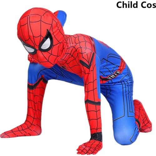 Childrens Avengers Superhero Cosplay Costume Boys Girls Hulk/Spiderman/Iron Man Jumpsuit Halloween Kids Party Gloves Gifts