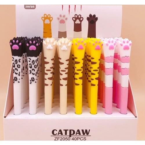 36 pcs/lot Cat claw Gel Pen Cute 0.5mm black Ink Neutral Pen Stationery gift Material Office School writing Supplies