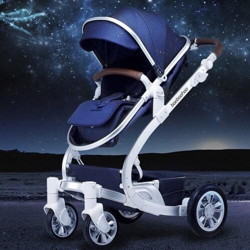 BaobaohaoD8 3 in 1 Stroller High Landscape Can Sit Reclining Lightweight Folding Shock Absorbers Children Stroller Baby Carriage