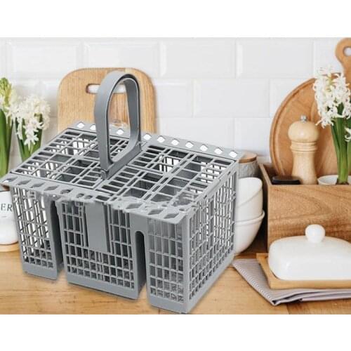Multifunctional Dishwasher Plastic Basket PP Universal Dishwasher Cutlery Storage Box Replacement Kitchen Tableware Dry Holder
