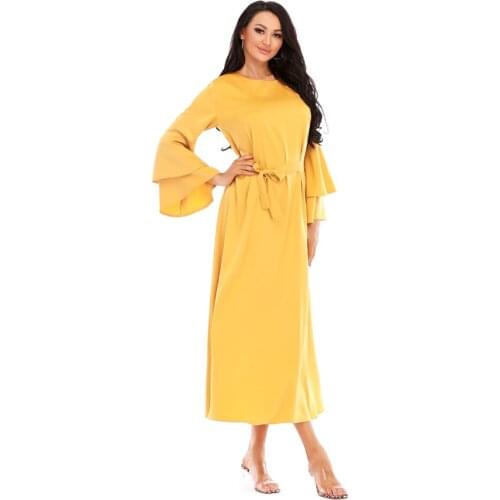 Muslim Arabic Long Hijab Dress Robe Abaya Dubai Longue Femme Kaftan Moroccan Dresses Abayas For Women Vestidos Islamic Clothing