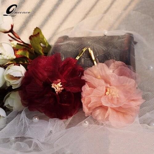 New Women Wedding Hair Accessories Headpiece Hair Pin Floral Bridal Bridesmaid Beautiful Headdress Vine Party Gift Jewelry