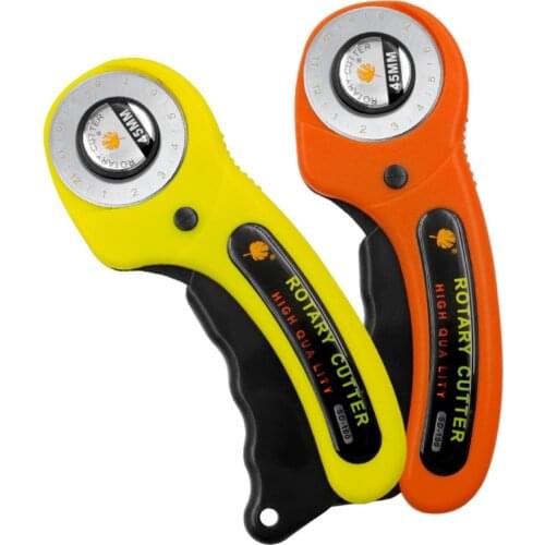 New Handheld Knife Rotating Paper Cutter Set Cloth Round Knife Leather Cutting Tool Leather Cutter DIY Patchwork Sewing Knife