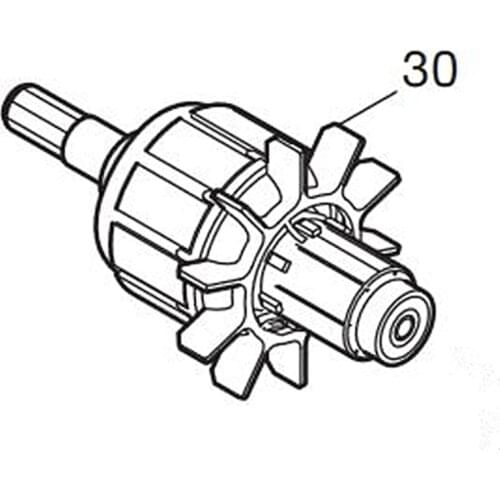 Genuine Armature For Makita 619251-0 DTW250 BTW250 DTW250RFE
