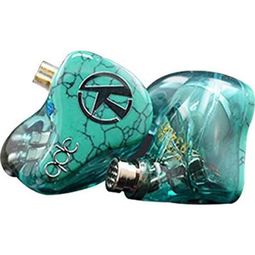 QDC Fusion 4 Balanced Armature 1 Dynamic Earphone Hybrid Drivers Monitor HiFi Earphones with Detachable Cable(Standard version)