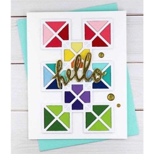 Dimension Polygon Frame Metal Cutting Dies Stencils For DIY Scrapbooking Decorative Embossing Handcraft Die Cutting Template