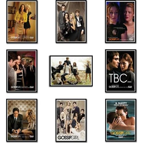 Self-adhesive Wall Sticker Gossip Girl Posters Movie Prints Image Home Decoration Livingroom Bedroom Bar