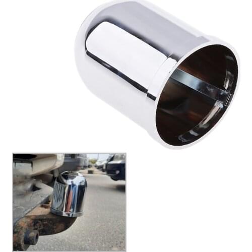 Universal 50mm Chrome Plastic Tow Bar Ball Cover Cap Car Towing Hitch Towball Protect Simple push-on Caravan Trailer