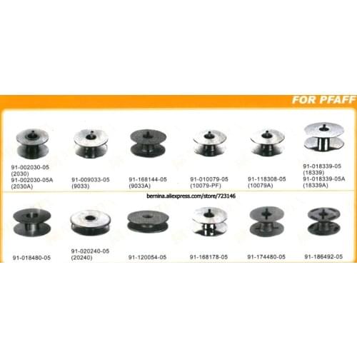 JAPAN NEW BOBBIN BOBBINS FOR PFAFF DURKOPP #91-174408 #204-230 #204-230A #245-1660A #9033 #9033A #10079 #10079A #18339 #18339A