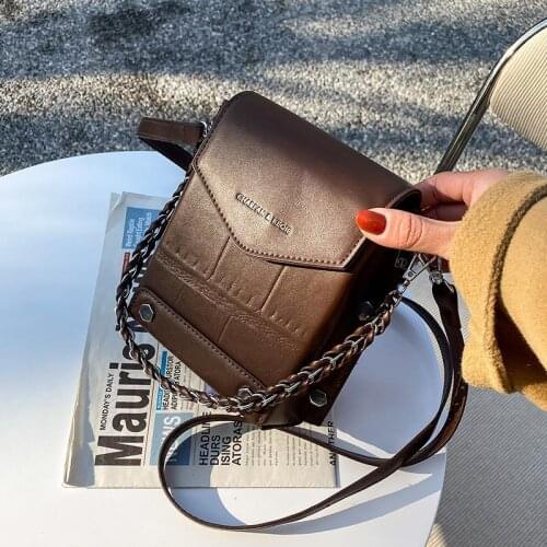 Shoulder Bag Female Purse Designer Crossbody Bag Women Handbag Women Bag Chain Fashion 2021 New PU Leather Stone Pattern Buckets