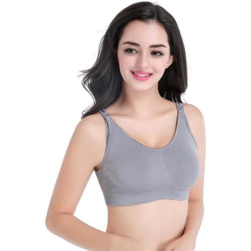 Women Breastfeeding Bra Nursing Maternity Intimates Bra Plus Size Wire Free Seamless Bra for Pregnant