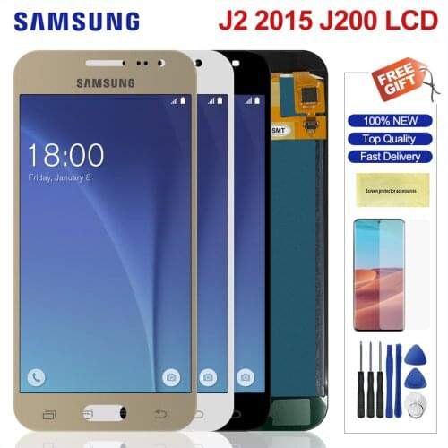 Lcd For Samsung Galaxy J2 J200 LCD Display Touch Screen Digitizer Replacement For Samsung J2 2017 J200 Adjustable Brightness