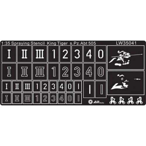 1/35 Coloring Tools WWII German King Tigers of s.Pz.Abt 505 Military Models Accessory