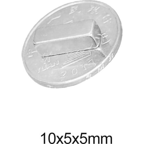 20/50/100/200PCS 10x5x5 Block Strong Powerful Magnets 10x5mm Permanent Magnet Sheet 10x5x5mm Strong Neodymium Magnet 10*5*5