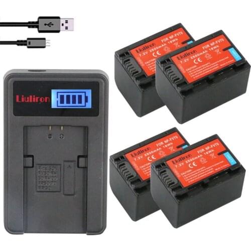 Bateria 2500mAh NP-FV70 NP FV70 NPFV70 batteries + LCD USB Charger for Sony NP-FV50 FV30 HDR-CX230 HDR-CX150E HDR-CX170 CX300 Z1