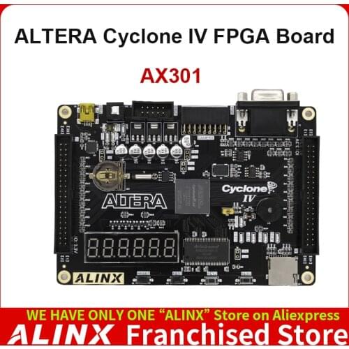 ALINX AX301: ALTERA CYCLONE IV EP4CE6 FPGA Development Board Entry Level Study Board