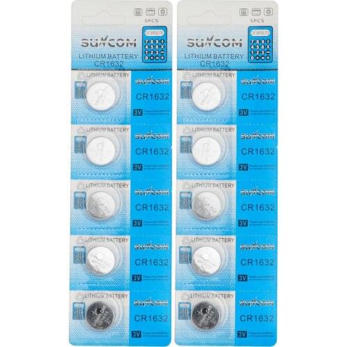 Mayitr 10 Pcs/lot CR1632 Batteries 3 V Lithium Button Coin Cell Watch Battery Remote Control Toy Replace Batteries Accessories