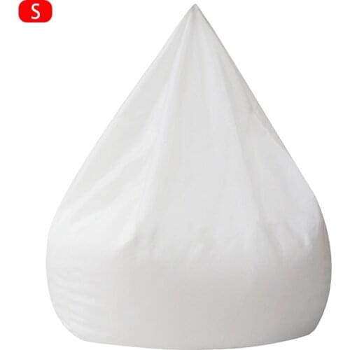 No Filler Chair Cover For Bean Bag Elastic Lazy Sofa Zipper Closure Home Lounger Solid Hotel Inner Liner White Easy Clean