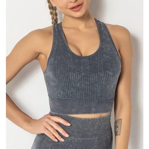 Breathable Yoga Vest for Women 2021 Seamless Running Tops Quick-Dry Slim Sport Tops Casual Quick-Dry Fitness Clothing U335