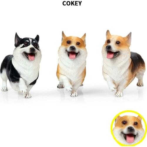 3 Color Original Wild Animals World Kogi Pet Dog Model Action Figurines Miniature Collection Toy For Kids