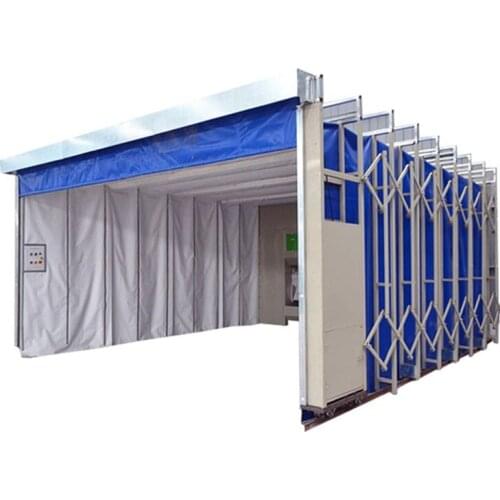 Chinese Manufactual Mobile Telescopic Paint Room Retractable For Auto Furniture Painting Spray Booth CN