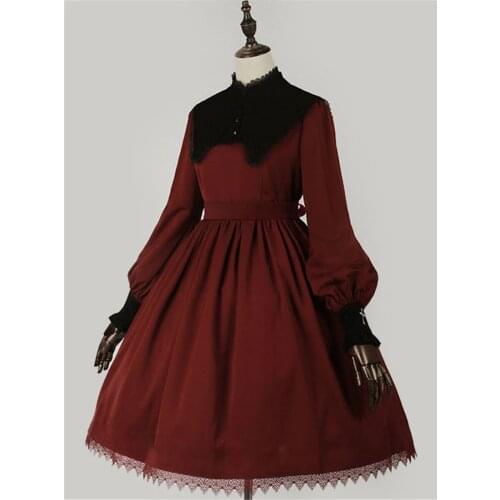 Classic Lolita One Piece Dress Long Sleeve Christmas Lolita Dress