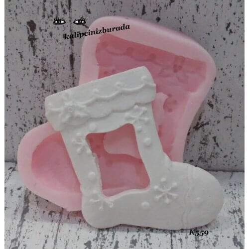 Noel ayakkabı silikon kalıp