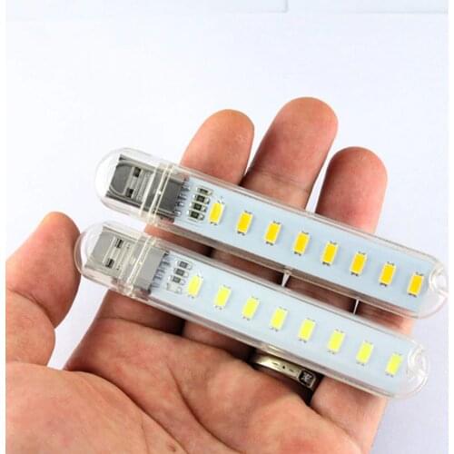 New Useful Mobile Power USB LED Lamp 8 Leds LED Lamp Lighting Computer Night Light