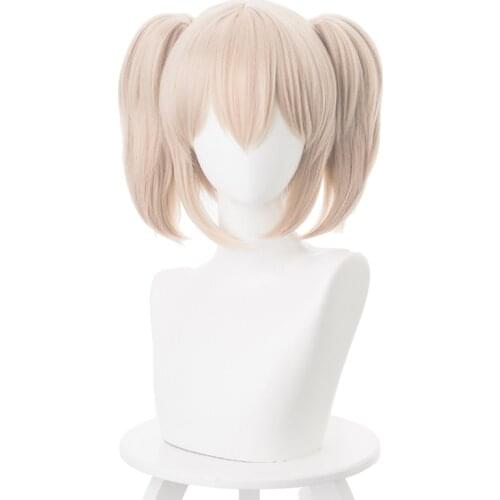 HAIRJOY Cosplay Wig Synthetic Hair Blonde Brown Miku Green Medium Straight Double Ponytail 7 Colors Available