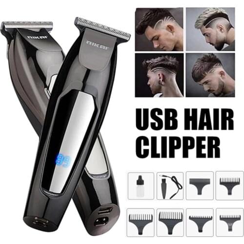 Nikai Professional Hair Trimmer Electric Hair Clipper Hair Cutting Fast Charging Car Hair Clipper Barber Dedicated Men Trimmer