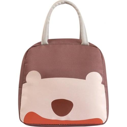 Lunch Box Bag Thermal Insulation Portable Waterproof Aluminum Foil Stain Resistant Oxford Cloth Thickened Handbag Cute Meal Bags