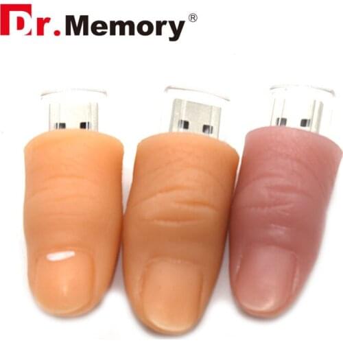Dr.Memory Pen Drive Cartoon Finger USB Flash Drive 4GB 8GB 16GB 32GB 64GB 128GB USB 2.0 Flash Memory Stick Memory USB Drive