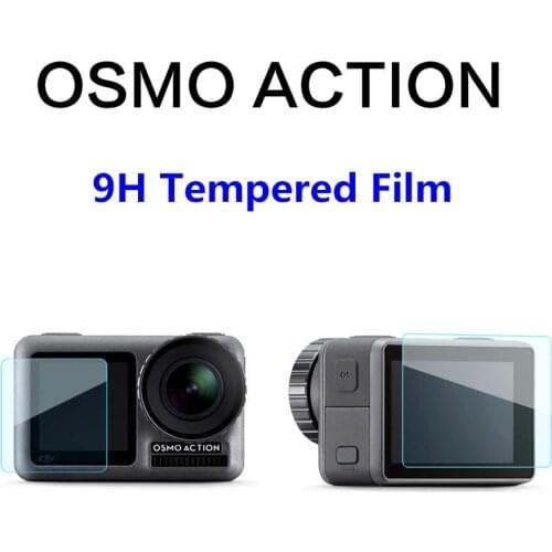 2.5D Tempered Glass Protective Films Lens Screen Explosion-proof Film for DJI OSMO ACTION Motion Camera Sport Accessories