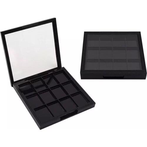 1PC 12 Grids Empty Eyeshadow Dish DIY Eyeshadow Palette Travel Eye Makeup Storage Box Blusher Makeup Case Organizer