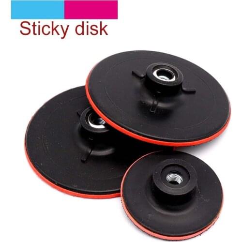 1pcs 3/4/5 inch Sanding Polishing Disc Pad Thread M10 M14 Sticky Disc Sponge Polishing Angle Grinder Sucker Power Sander Parts