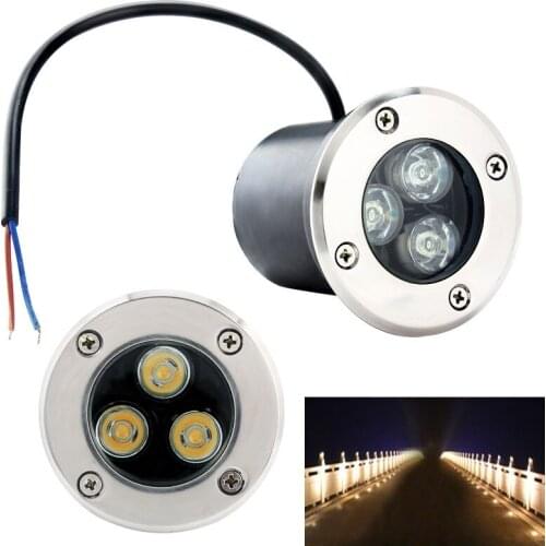 1PCS Outdoor Underground LED Lamp Light 1W 3W 5W IP67 Waterproof Garden Path Buried Yard Landscape Deck LED Lights