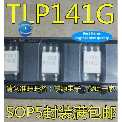 10PCS TLP141 TLP141G P141G SOP-5 feet of photoelectric coupler isolation/transistor chips in stock 100% new and original