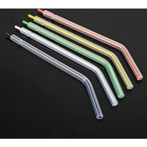 250 pcs Dental Disposable Spray Nozzles Tips For 3-Way Air Water Syringe Polisher assorted colors