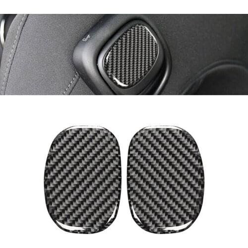 3D Car Back Handle Cover Stickers Cover Trim Interior Decorative Carbon Fiber Stickers For BMW Mini Cooper R55/R60