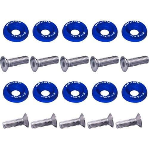 Car Retrofit Color Screw Gaskets Front and Rear Bar Reinforced Washers Wrap 10 Mounts of Reinforced Fenders