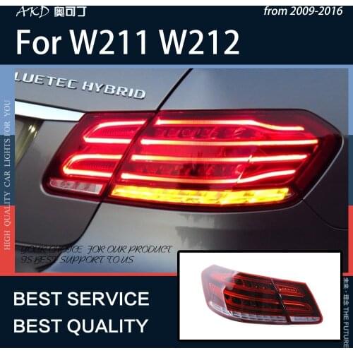 AKD Car Styling For Benz W211/W212 2009-2016 LED Rear Fog Lamp Dynamic Brake Reverse Turn Light Signal Lamp Auto Accessories