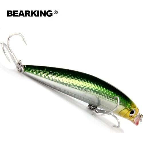 Bearking 5PCS Minnow Fishing Lure Laser Hard Artificial Bait 3D Eyes 9cm 10g Fishing Wobblers Crankbait Minnows