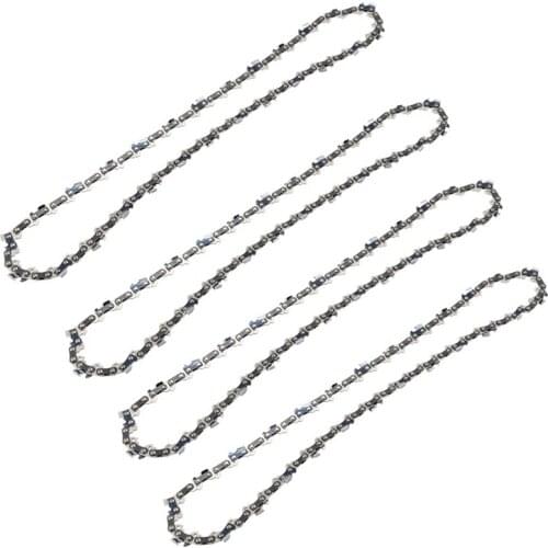 4Pcs/Set 13.8 Inch 35CM Chainsaw Saw Chain 1.3Mm / 3/8 Inch/ 52DL Replacement Chain For Electric Saw