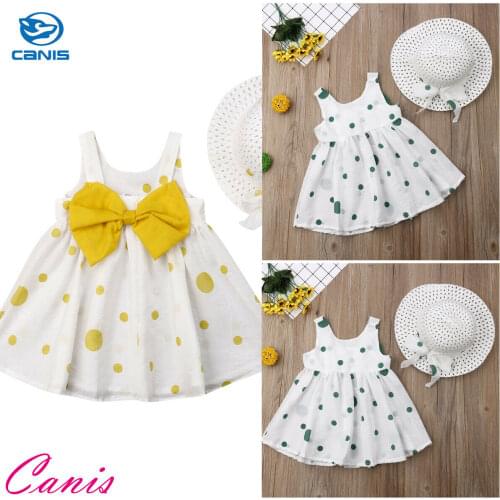 Toddler Kid Baby Girl Summer Dress Princess Party Wedding Polka Dot Tutu Dresses Girl Floral Princess Dress Summer Toddler