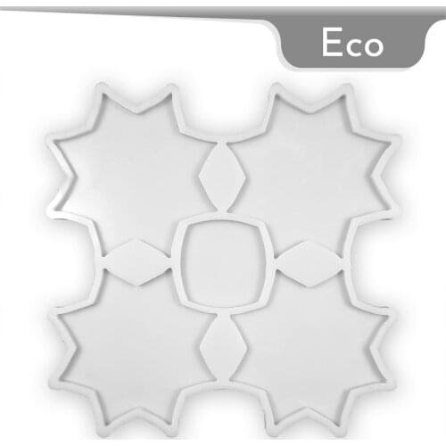 Mold-it Eco Coaster Star Silicone Mold Epoxy Resin Mold Diy Silicone Making Molds Mould Crystal Craft UV Frame Plate