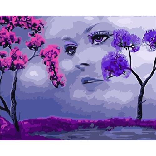 Dream Diy Painting By Numbers Kits Figure Painting Acrylic Coloring By Numbers For Home Decor 40x50cm No Frame