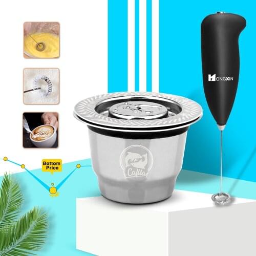 Upgraded Stainless Steel Capsule For Nespresso Coffee Filters Coffee Pods For Espresso Reusable Refillable Crema Maker