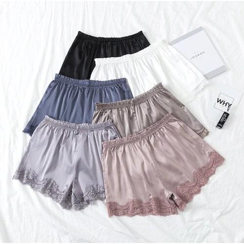 KL393 New Summer Shorts Thin Loose Lace Basic Shorts High Waist Pretty Safe Trousers Casual Home Clothing